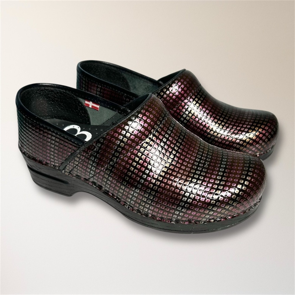 Sanita Danish Pro Clogs US 6 EU 36‎ Slip Resistant Nursing Work Shoes Multicolor